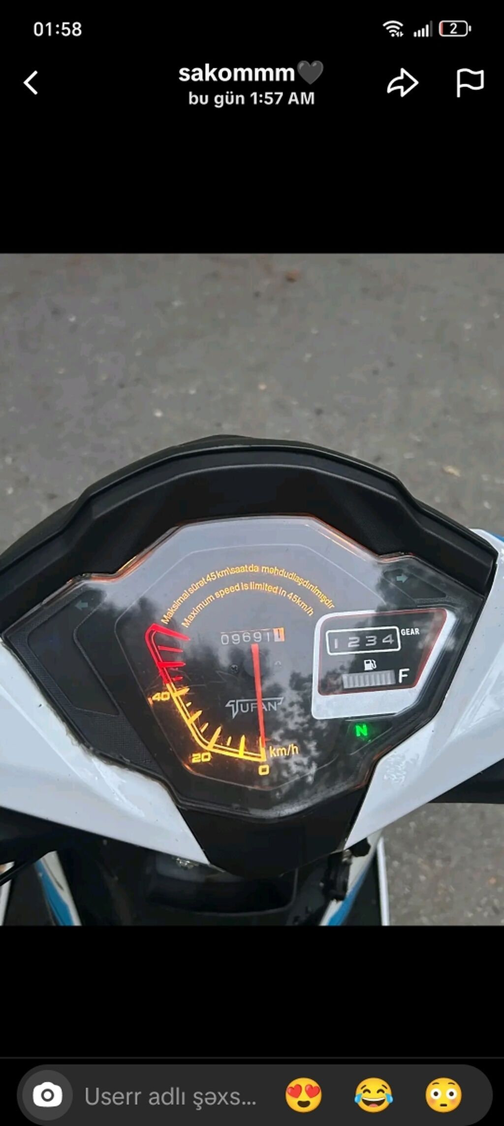 Model: s50 (Jufan) Cub tipli motosiklet Rəng: ağ-qara-mavi aktsentlər — Mopedlər və skuterlər, Bakı (4)
