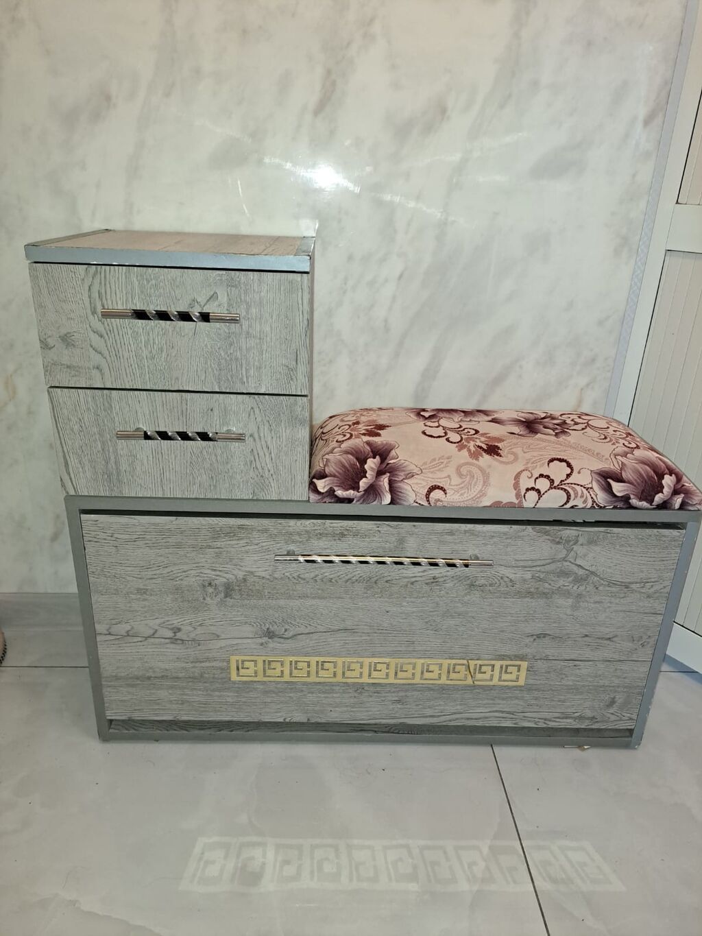 Dəhliz üçün çoxfunksiyalı ayaqqabılıq və oturacaq - Material: ağac — Ayakkabı şkafları, Bakı