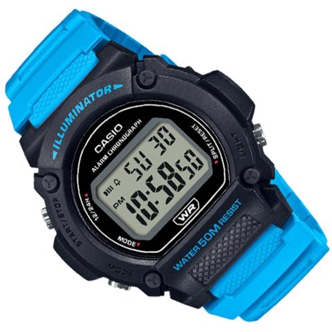 Kişi qol saatı Casio W-219H-2A2VDF — Bakı