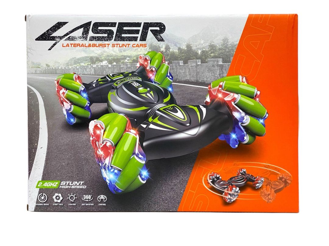 Radio ilə idarə olunan avtomobil Willesu Toys Laser M6694, qara/yaşıl, 6 yaşdan — Mallar, Bakı (2)