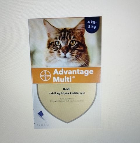 Birə və gənə əleyhinə damcı Elanco Advantage Multi 4 ilə 8 kq arasında olan pişiklər üçün, 1 ampul — Bakı