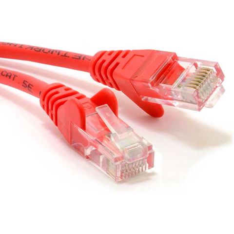 Network Ethernet RJ45 Cat5E-CCA UTP Patch Red — Bakı