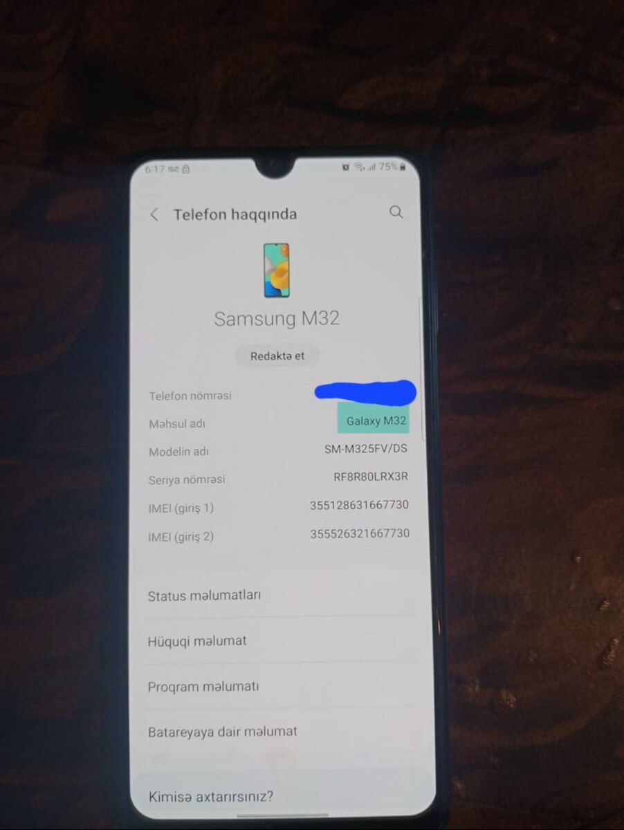Samsung Galaxy M32 Black 128GB/6GB — Smartfonlar, Lənkəran (5)