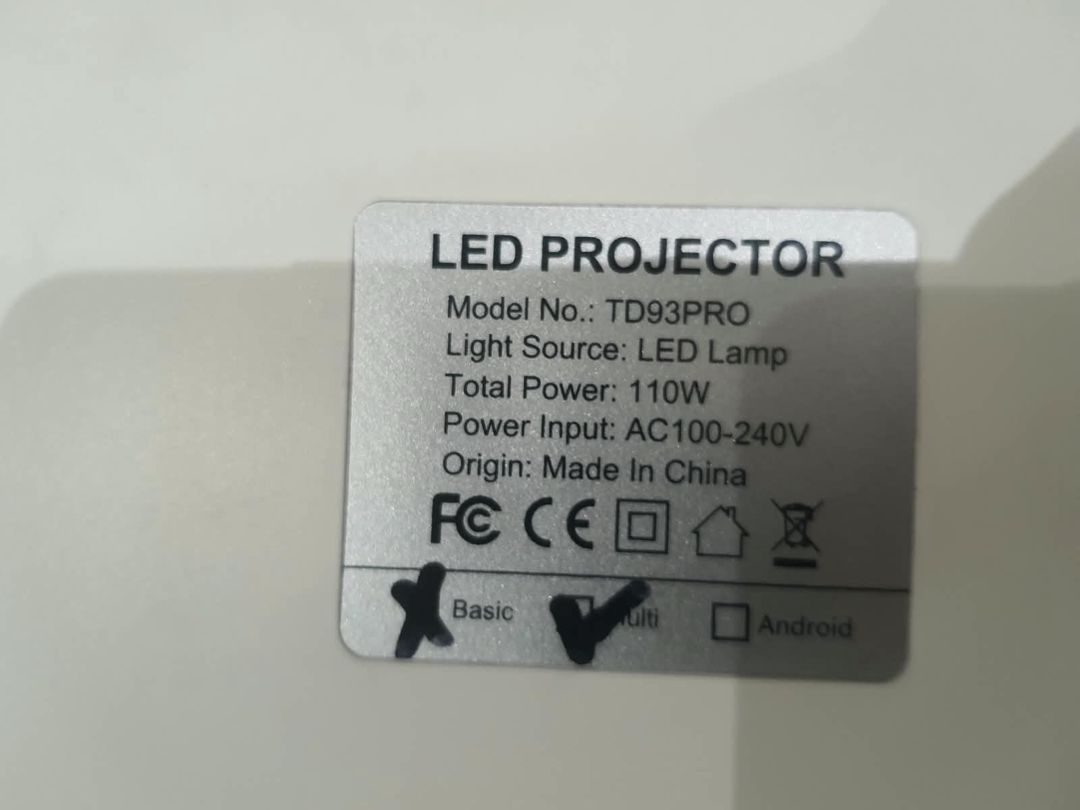Multimedia LED projektor TD93PRO — İşıqlandırma, Bakı (5)