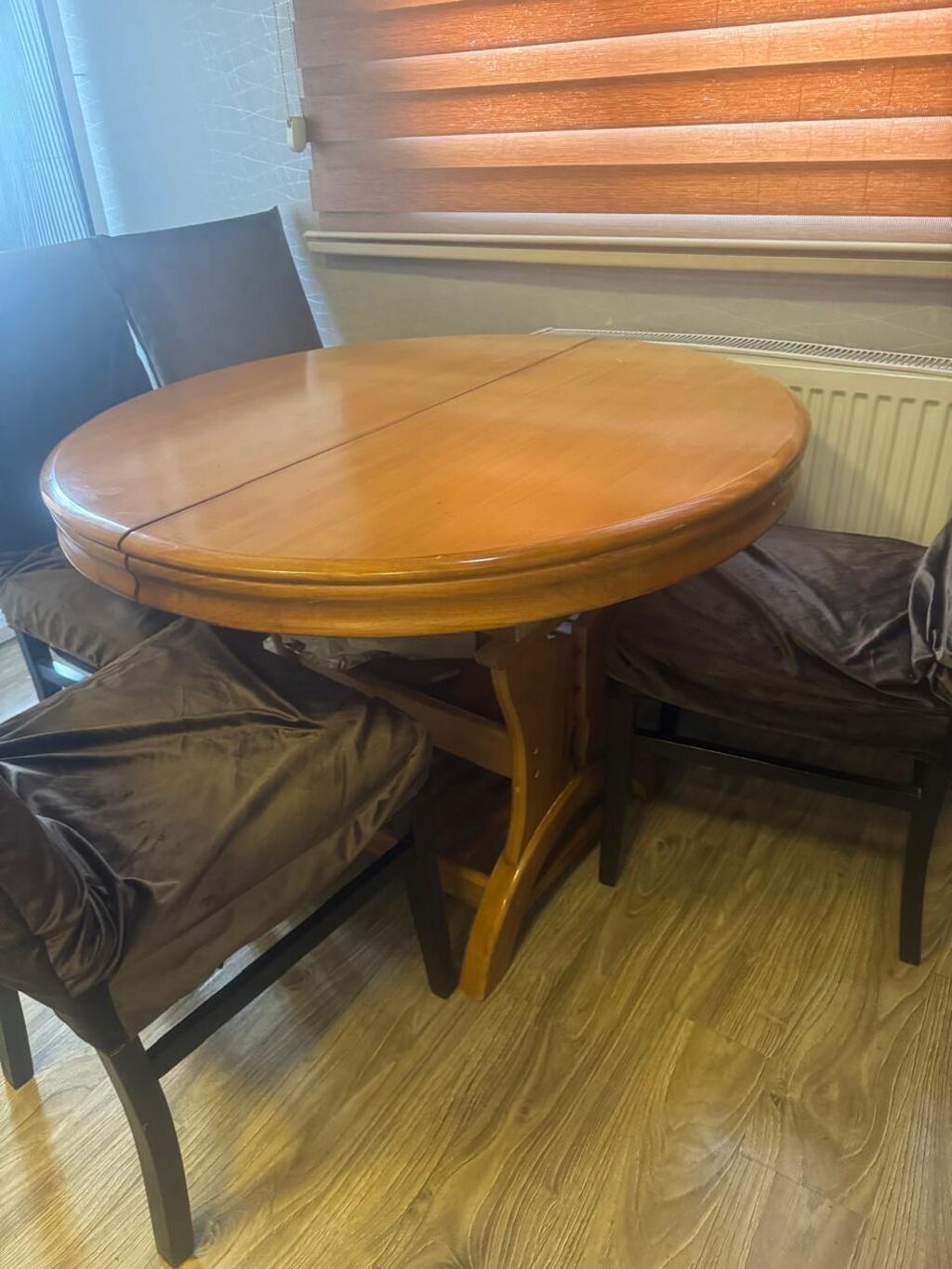 Mətbəx üçün, İşlənmiş, Oval masa, 4 stul — Masalar və stullar, Bakı