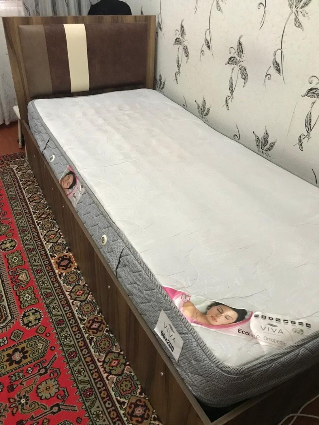 İşlənmiş, Təknəfərlik çarpayı, Bazalı, Matras ilə, Siyirməsiz, Azərbaycan — Yataqlar, Sumqayıt