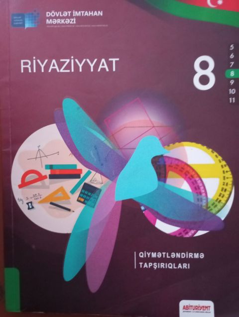 Arjinal qiymet 7 azn yazi yoxdur Məhsul: Riyaziyyat – 8-ci sinif üçün — Bakı