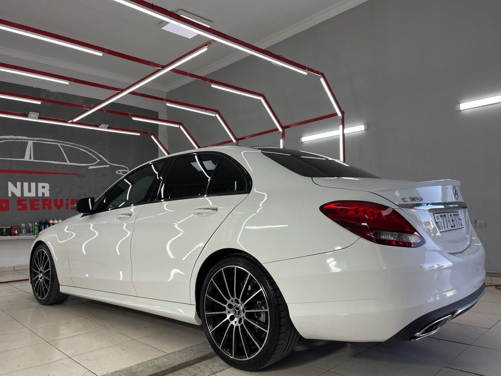 Mercedes C 300, 2.0 L, 2018 il, 124 000 km — Avtomobillər, Bakı (6)