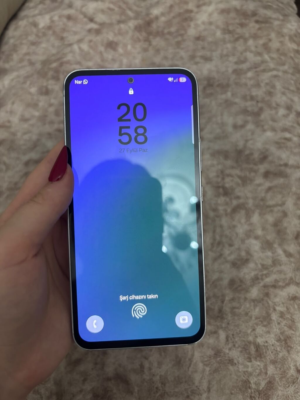 Samsung Galaxy A54 5G, 128 GB, rəng - Ağ, Barmaq izi — Samsung, Sumqayıt (4)