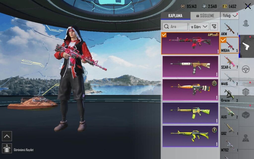 Pubg Mobile hesabı – zəngin kolleksiya, - Keleksiyon; 40 Geniş — Şəxsi əşyalar, Xızı (4)