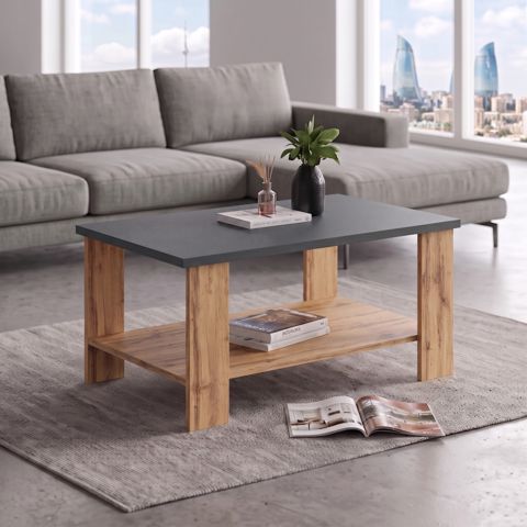 Jurnal masası, Ldsp, Antrasit/Votan, 90x50x45 sm — Bakı