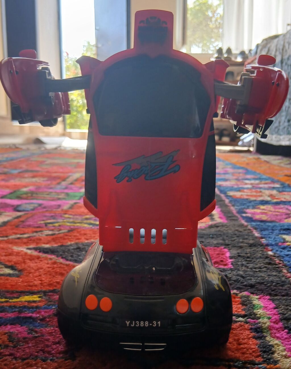 Uşaq oyuncağı – “Deform Robot” sport maşını Maşının düyməsini "on" — Oyuncaq figuraları, Digah (6)