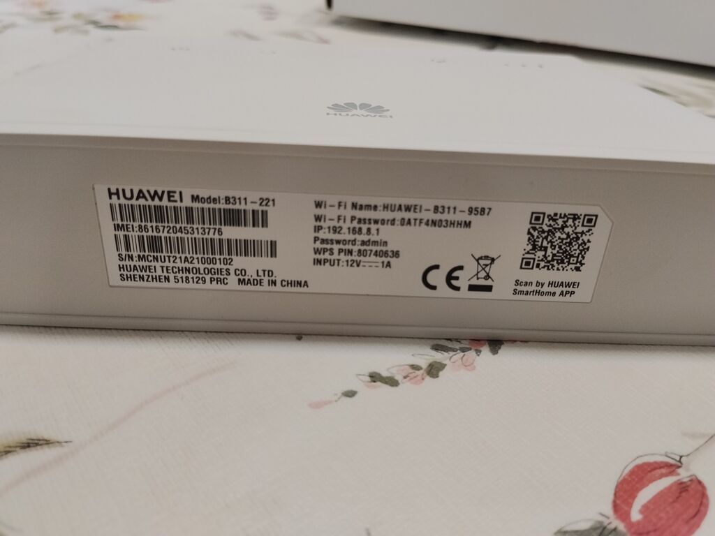 Huawei 4G Router 2 (Model: B311-221) - Mobil internet üçün LTE Cat4 — Şəbəkə və server avadanlığı, Bakı (3)