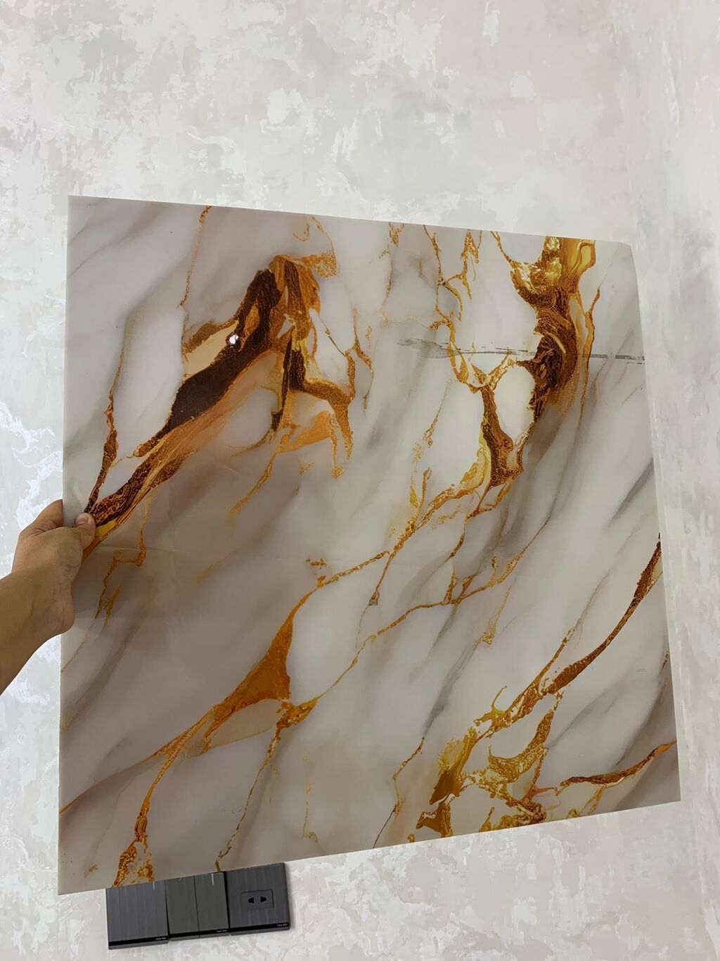 Mərmər effekti verən PVC divar panelləri. 1.Arxası özü — Plitka və örtü materialları, Bakı (5)