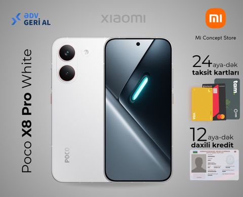 Xiaomi Poco X8 Pro White 512GB/12GB — Bakı