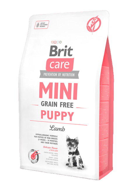Quru yem Brit Care GF Mini Puppy Lamb küçüklər üçün, quzu əti ilə 2 kq — Bakı