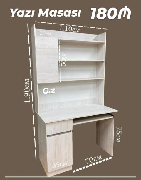 Yazı masası və tualet masası modelləri 1) Yazı masası – 180₼ - Ümumi — Masalar və stullar