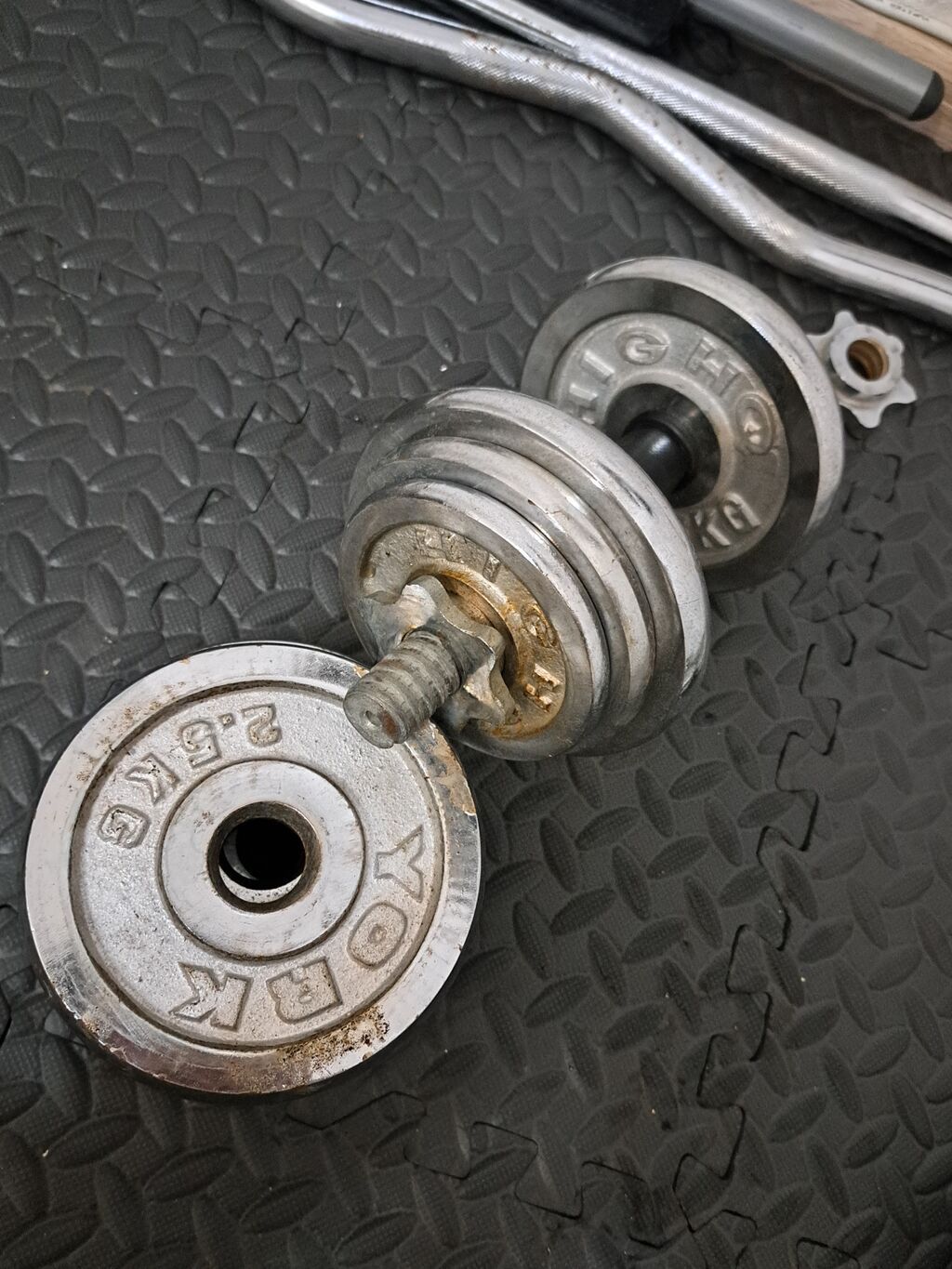 Qantellər, İşlənmiş — Dumbbellər, barbelər, diskləri, Bakı (3)