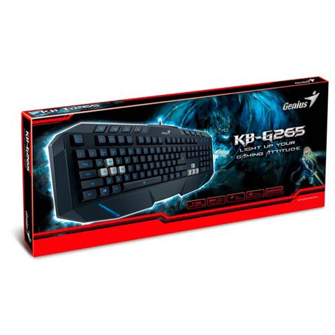 KB-G265 Gaming Keyboard Blue LED backlight 8 Multimedia Keys 31310056103-D — Bakı