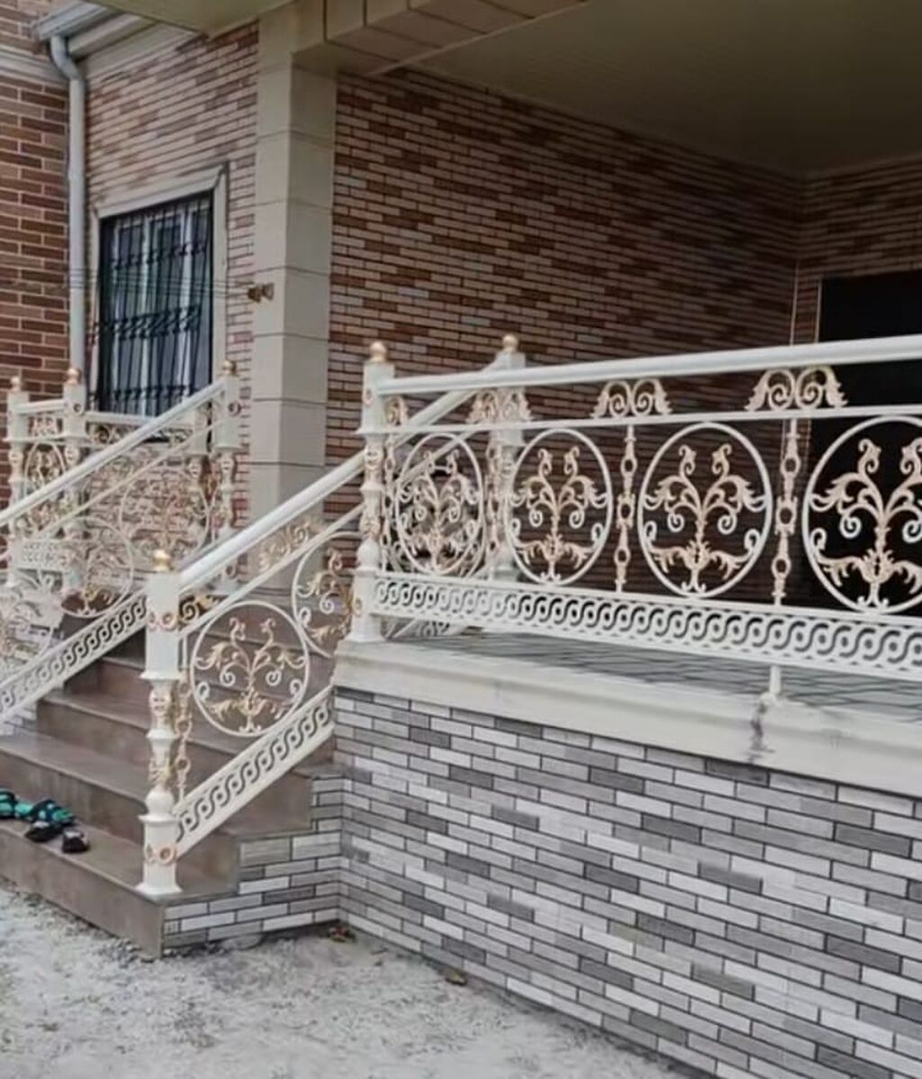 Balkon məhəccəri, Polad, Rayonlara çatdırılma — Pəncərələr, qapılar, balkonlar, Quba (4)