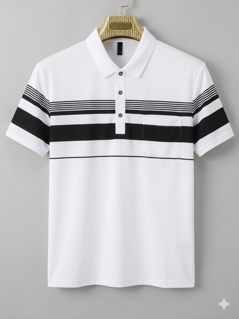 Kişilər üçün polo 2353693. ağ, pambıq, ölçü M — Bakı