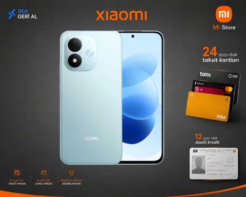 Xiaomi Redmi Note 17 4G Sky Teal 128GB/4GB — Bakı