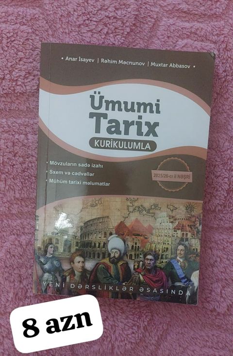 Məhsul: “Ümumi Tarix – Kurikulumla” yardımçı vəsait Müəlliflər: Anar — Bakı