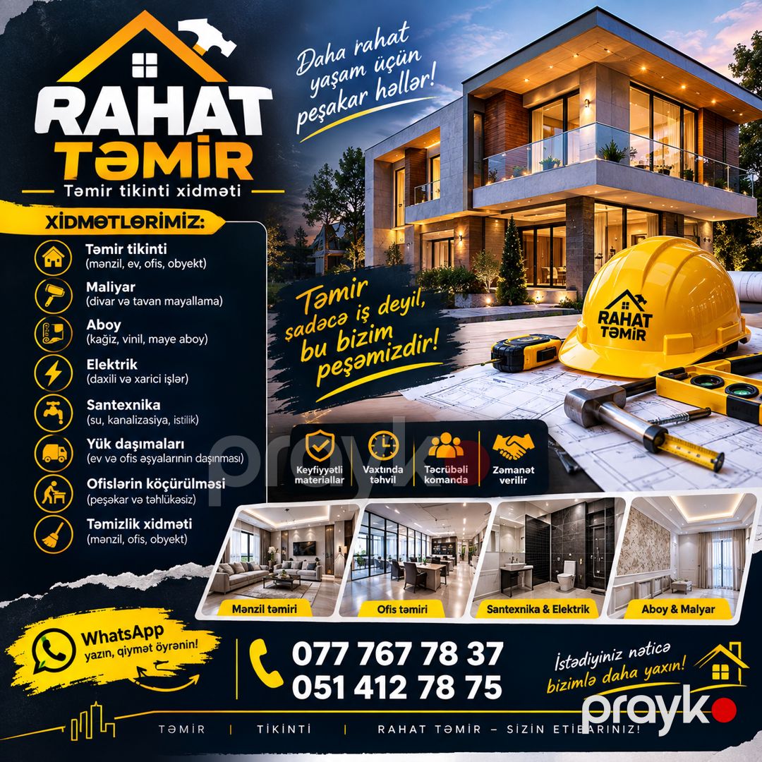 Təmirçi Rahat — Tikinti xidmətləri, Xırdalan (2)