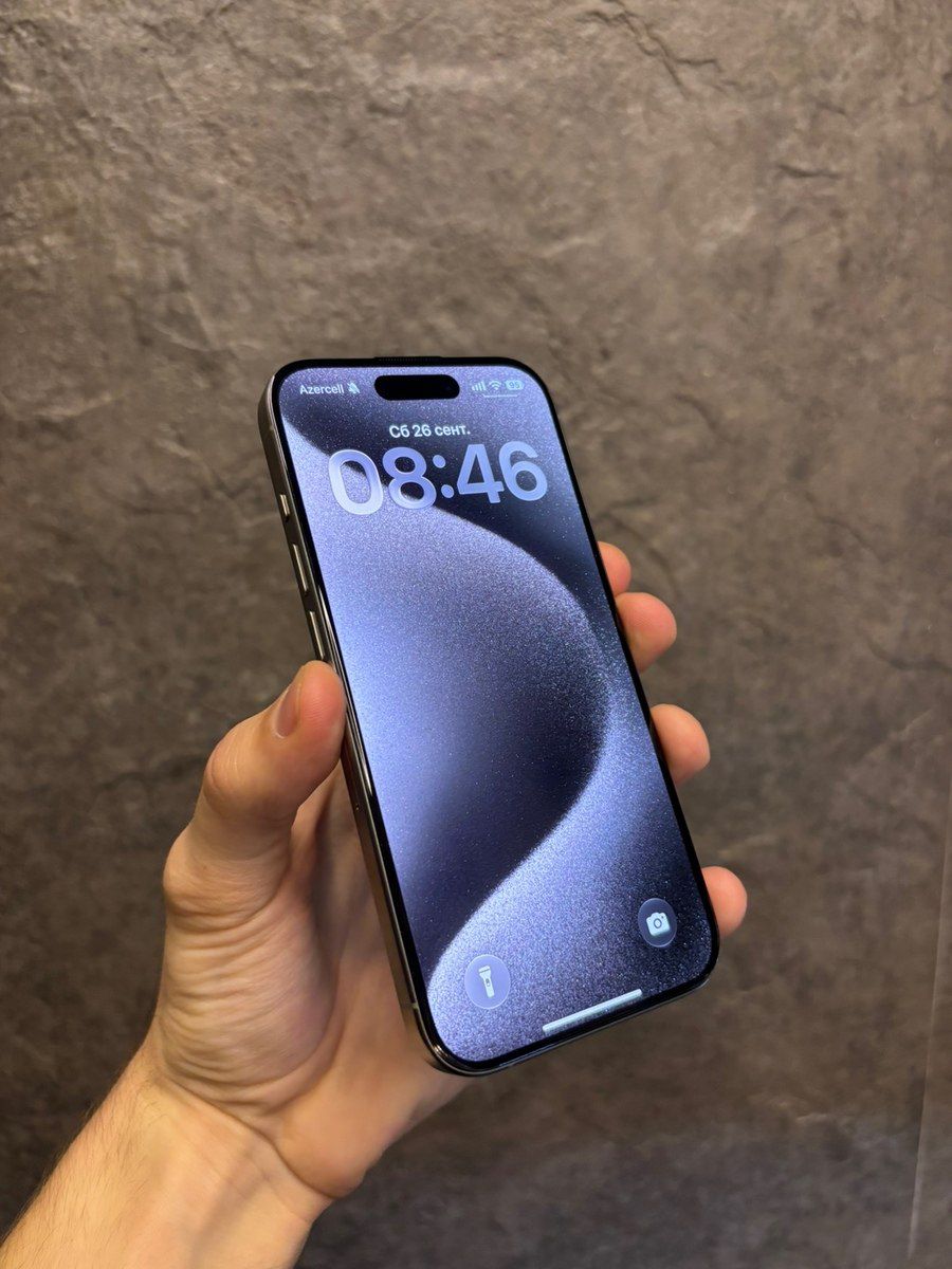 Apple iPhone 15 Pro Natural Titanium 128GB/8GB — Smartfonlar, Bakı (2)