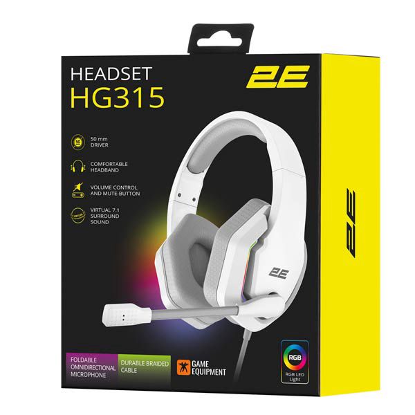 2E-HG315 7.1 Gaming Headset 2E-HG315 7.1 White — Mallar, Bakı