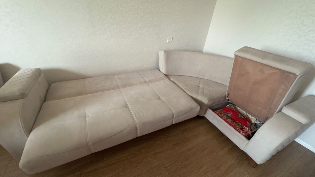 Künc divan, İşlənmiş, Açılan, Bazalı, Parça — Divanlər, Bakı (7)