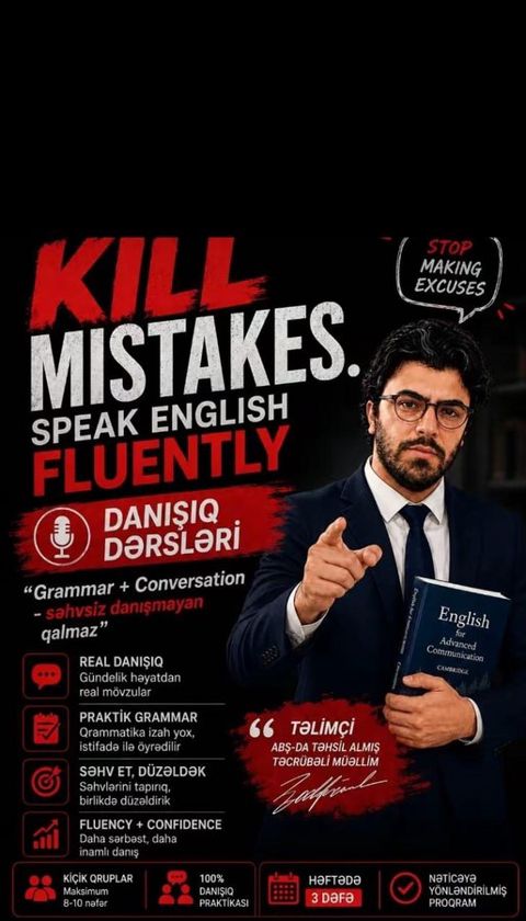 "Grammar + Conversation" danışıq təlimi — Cavid — İdman, Rəqs