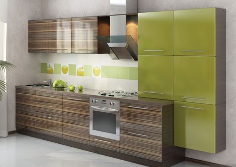 Panel MDF (Akril) materiallı mətbəx mebeli — Bakı