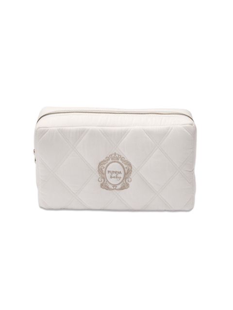 Kosmetik çanta analar üçün Funnababy, pambıq, krem, 16x28 sm — Bakı