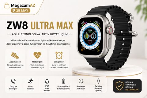 Ağıllı saat ZW8 Ultra max — Bakı