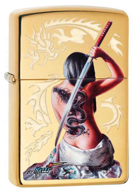Alışqan Zippo 29668, qızılı — Bakı