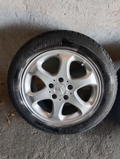 Mercedes-Benz orijinal 5 dəlikli yüngül lehimli disklər + yay — Qobustan