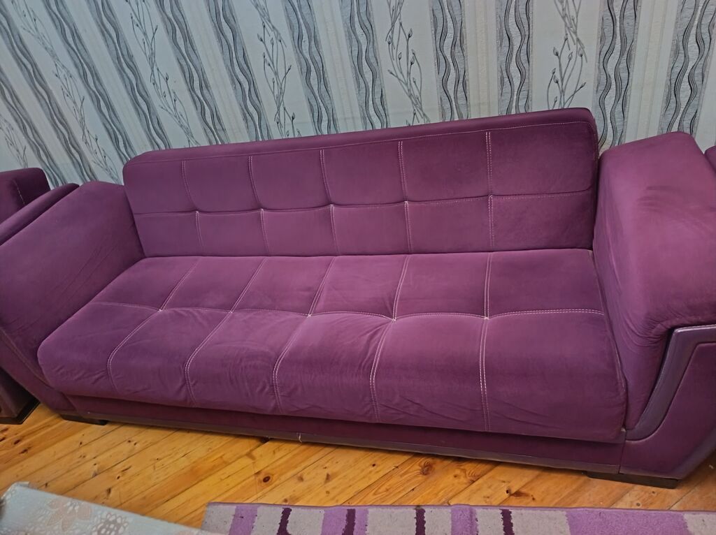 Divan Və Kreslolar Açılır İşlək Vəziyyətdədir Heç Bir Prablemi Yoxdur — Yumşaq mobilya dəstləri, Masazır (2)