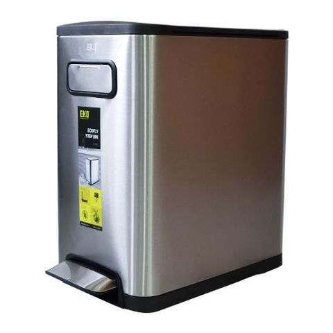 Zibil konteyneri Eko 9377, paslanmayan polad/plastik, gümüşü, 20 l — Bakı