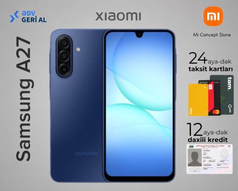Samsung Galaxy A27 Blue 128GB/6GB — Bakı