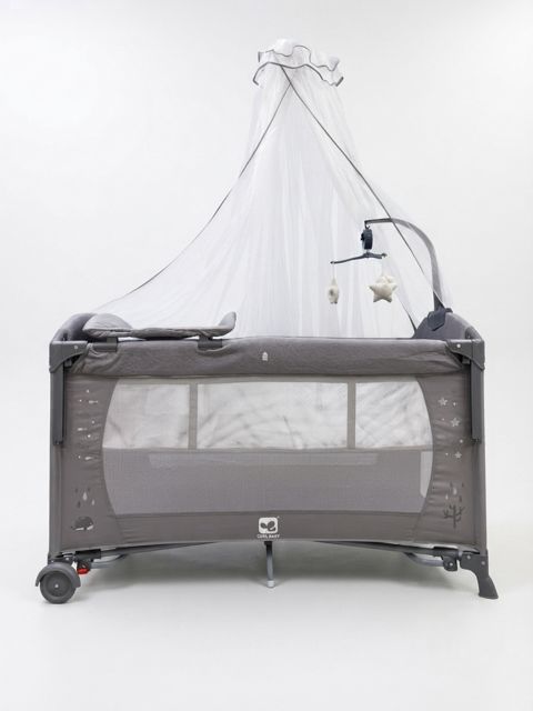 Manej-çarpayı N-P9052G, 180x82 sm, boz — Bakı