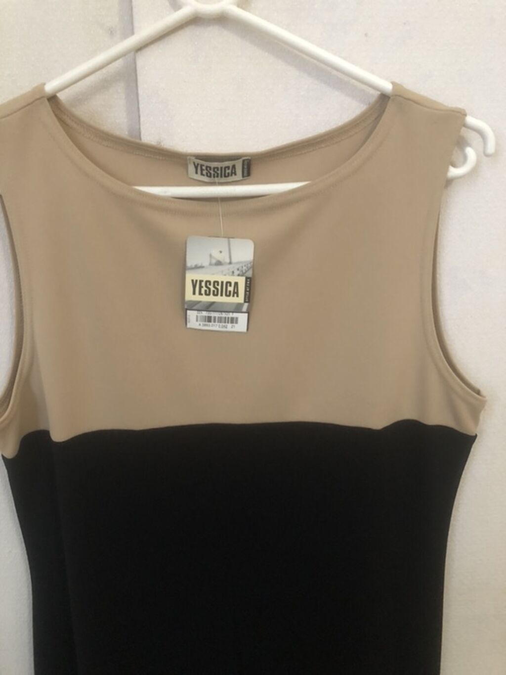 Brend: Yessica Model: İki rəngli qolsuz midı don - Rəng: yuxarı hissə — Axşam paltarları, Bakı (2)