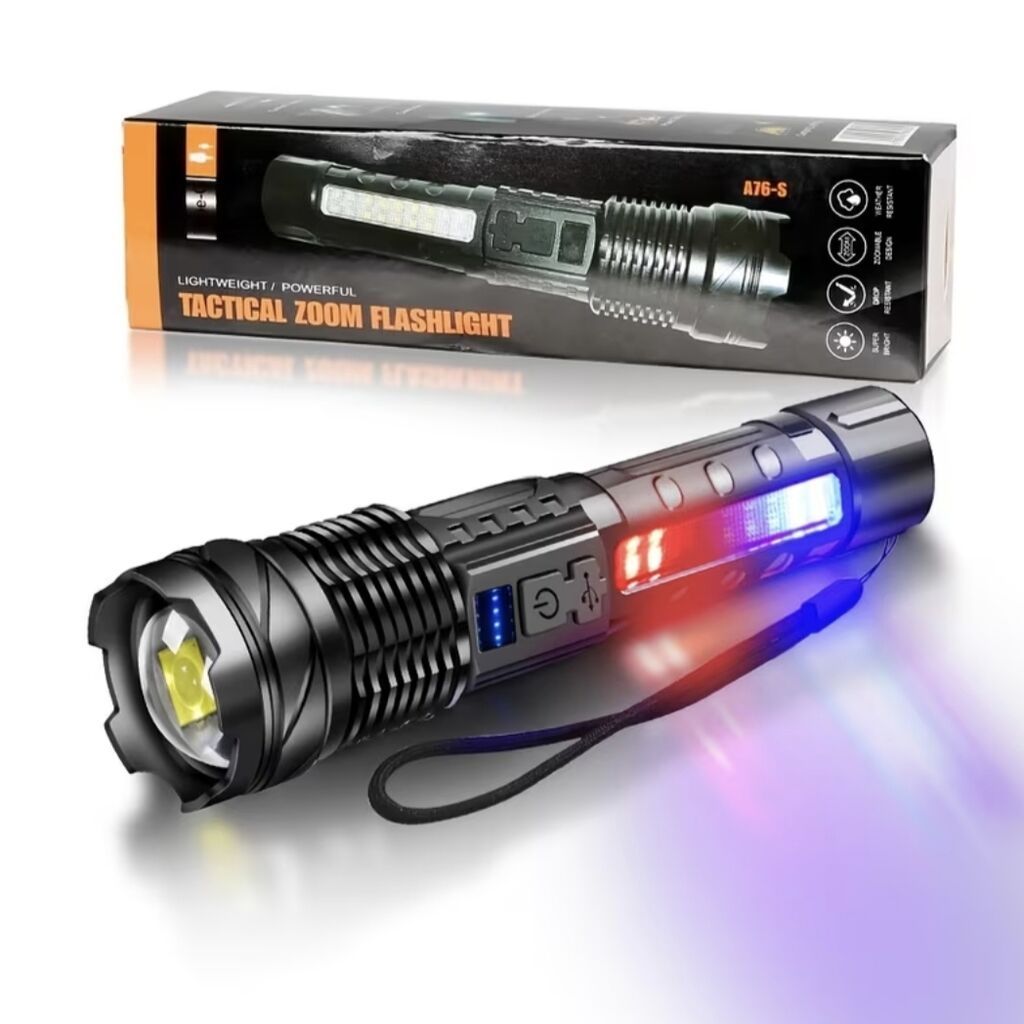 Taktiki Zoom Fənər – USB-dən doldurulan, çoxfunksiyalı LED — İşıqlandırma, Bakı (2)