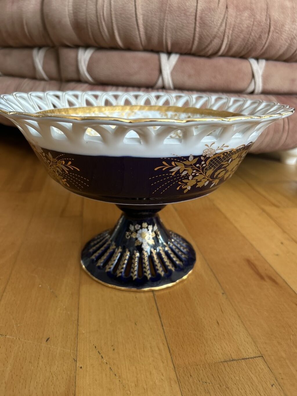 Porselėn ayaqlı meyvə/qənnadı qabı - Material: yüksək keyfiyyətli — Süfrə qabı, Bakı (3)