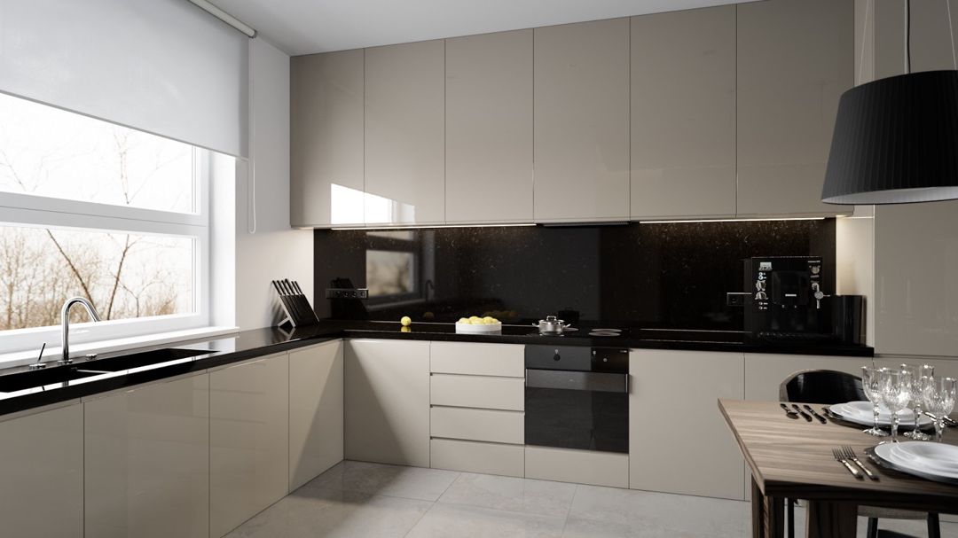 Akril (Panel MDF) materiallı mətbəx mebeli — Mətbəx mobilyası, Bakı