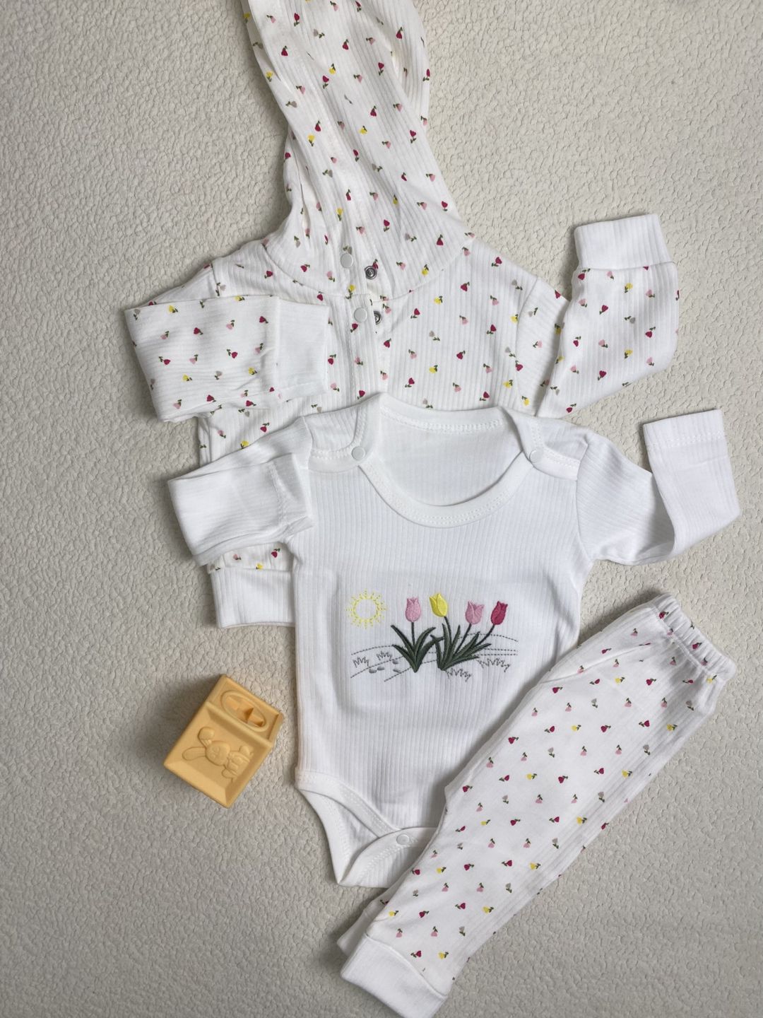 Yenidoğulmuş üçün dəst 10332, qızlar üçün, pambıq, ölçü 6-9 ay — Mallar, Bakı