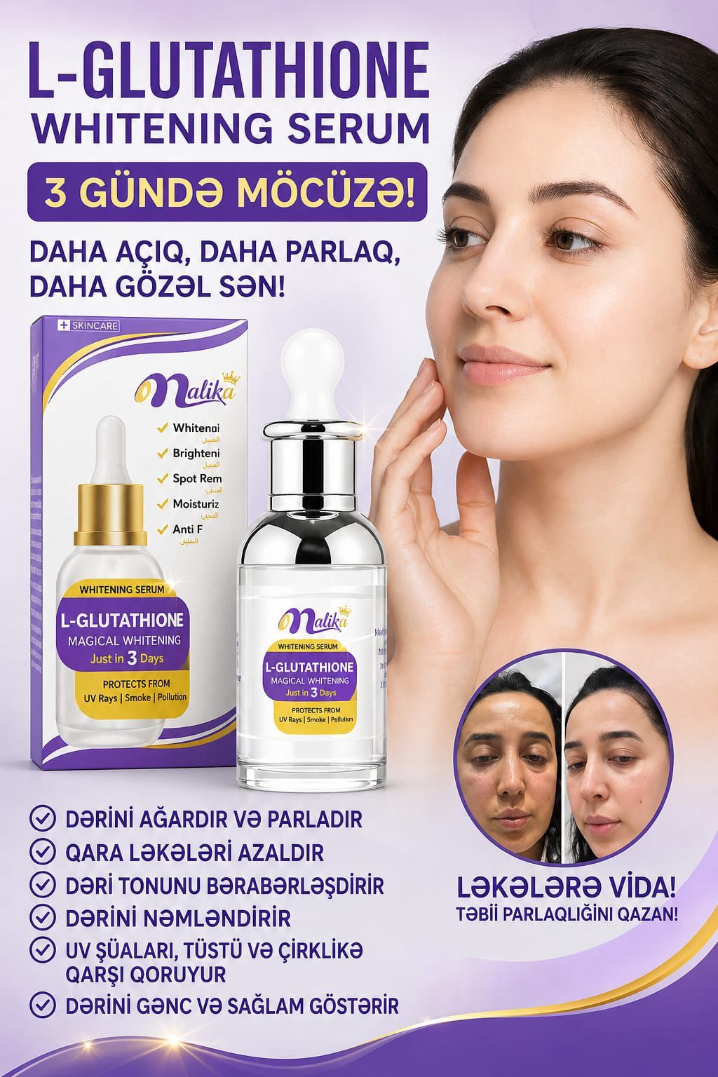 Serum No brand, L-glutathıone, 30 ml, Bütün dəri növləri — Mallar, Bakı (2)