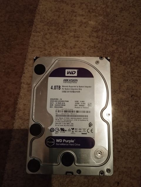 Daxili Sərt disk (HDD) Western Digital (WD), 4 TB, 5400 RPM, 3.5", İşlənmiş — Xırdalan