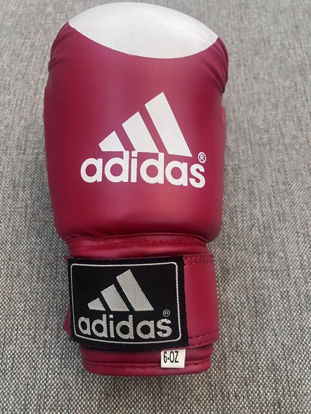 Adidas boks əlcəkləri – 6 OZ - Rəng: qırmızı, barmaq uclarında ağ — Döyüş sənətləri, Digah (2)
