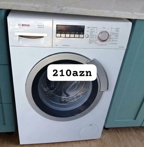 Bosch Serie 6 çamaşır yuyan maşın - Ön yükləməli, 7 kq tutum — Bakı